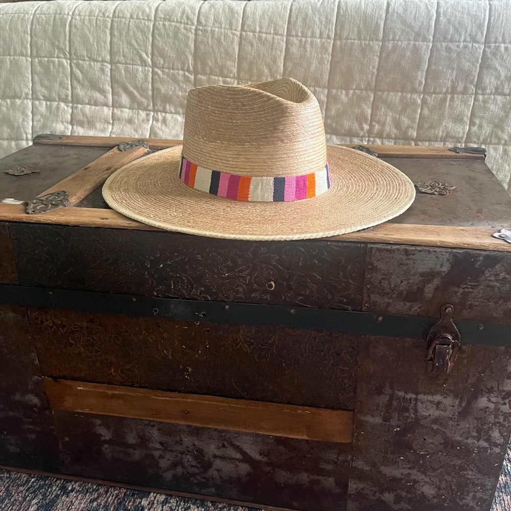 Sunshine Tienda Elena Palm Hat Sz M/L